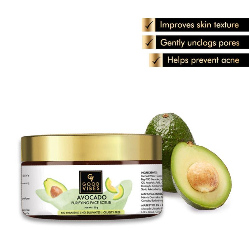 Good Vibes Purifying Face Scrub - Avocado