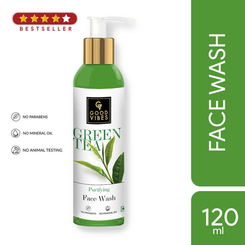 Good Vibes Green Tea Purifying Face Wash
