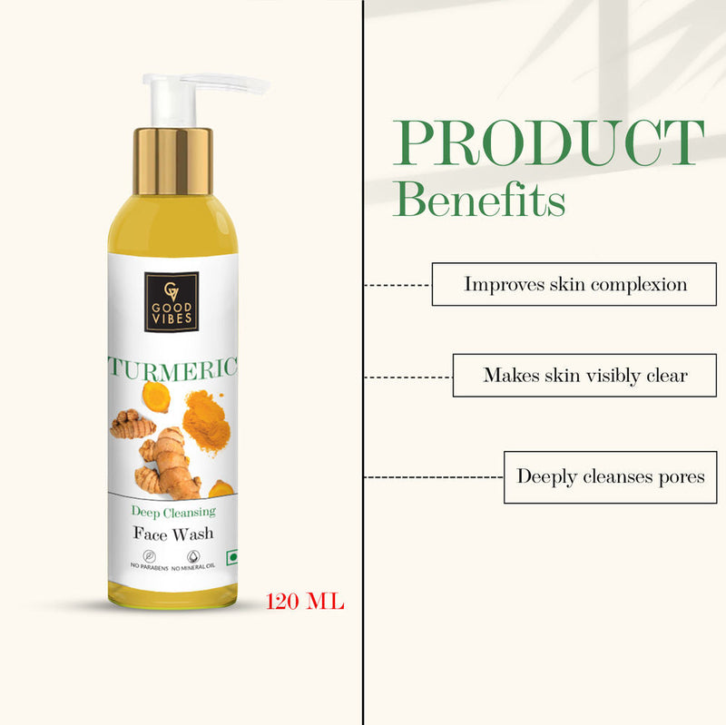 Good Vibes Turmeric Deep Cleansing Face Wash