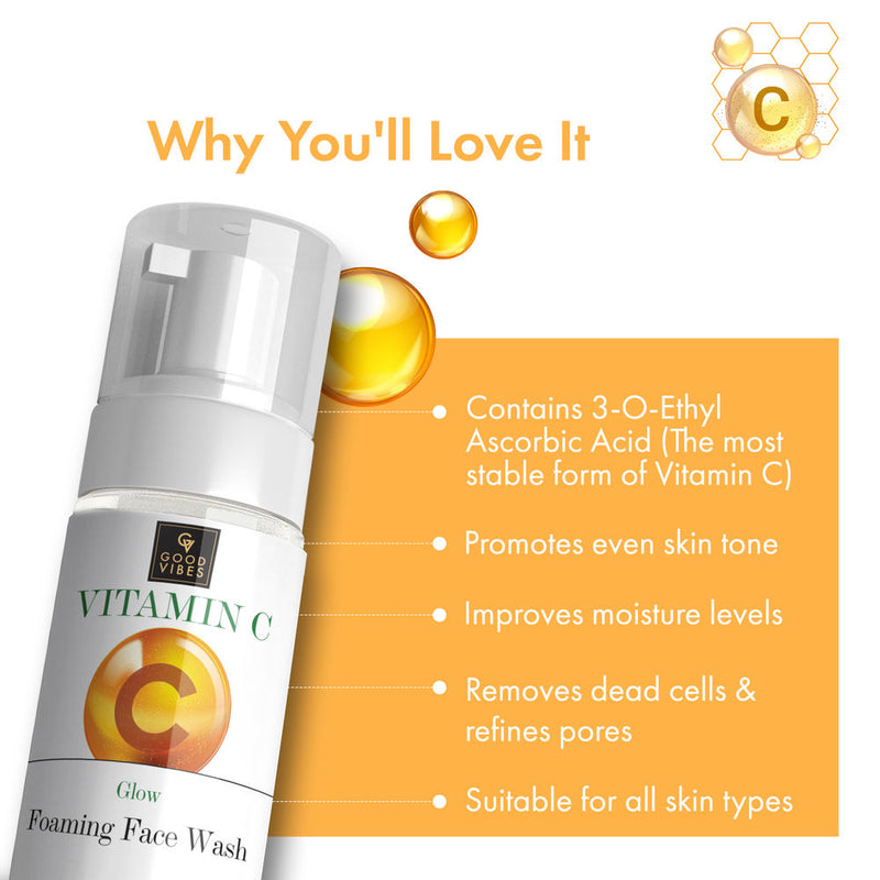 Good Vibes Vitamin C Glow Foaming Facewash