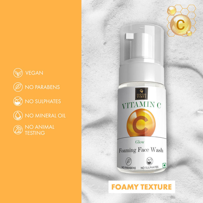 Good Vibes Vitamin C Glow Foaming Facewash