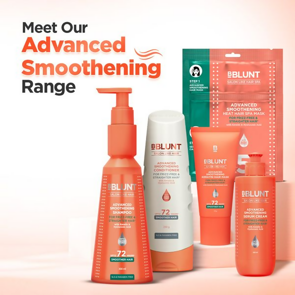BBlunt Advanced Smoothening Serum Cream with Keratin & Hyaluronic Acid - Limited Time Offer