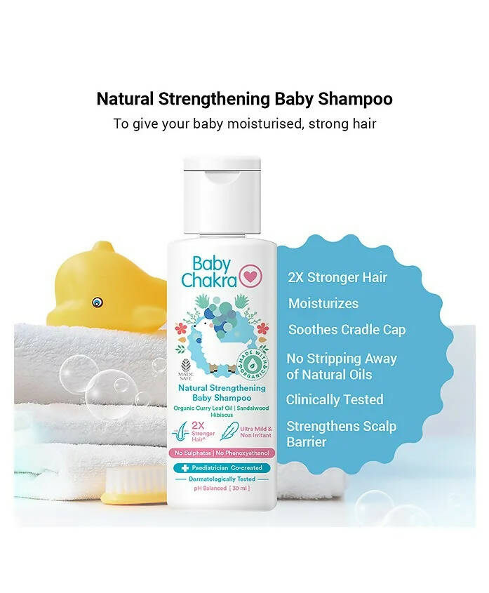 BabyChakra Wash, Shampoo, Massage Oil Hair Oil & Coconut Oil for Babies Combo
