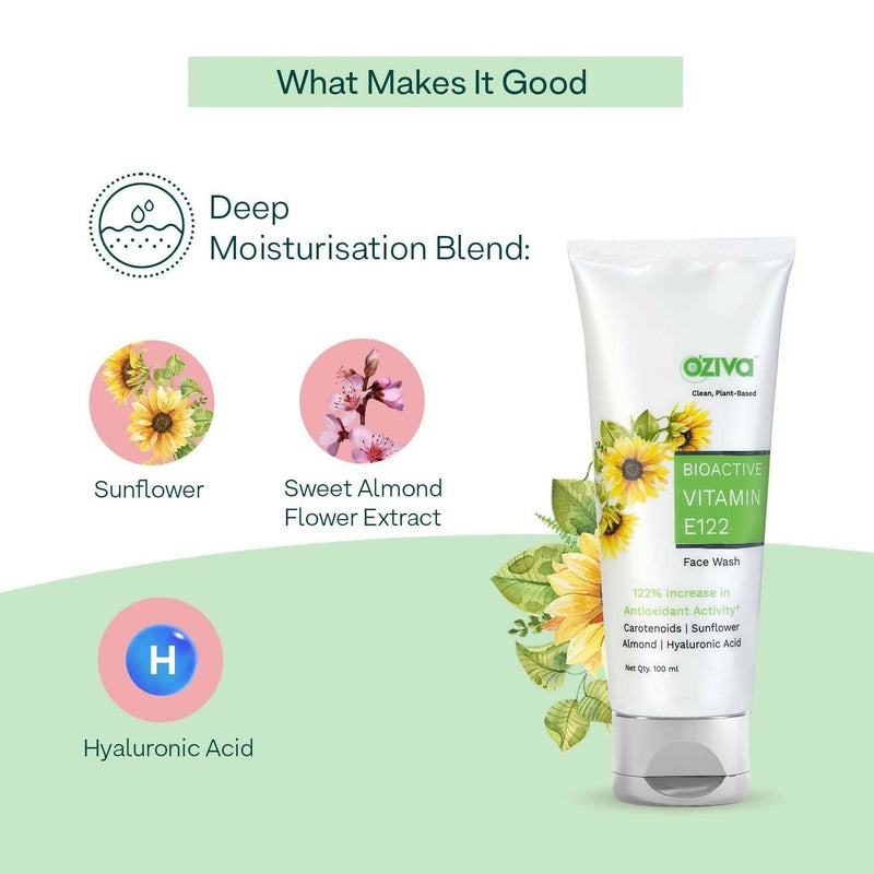 OZiva Bioactive Vitamin E122 Face Wash