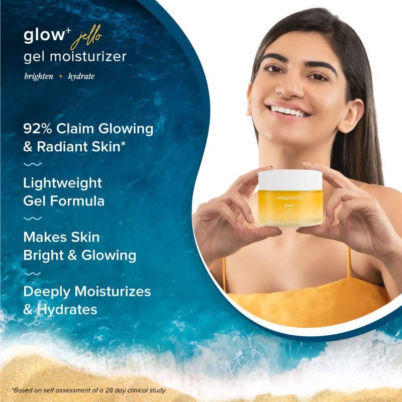 Aqualogica Glow+ Jello Moisturizer With Vitamin C & Papaya, Brightens & Hydrates - Limited Time Offer