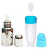 Goodmunchkins Stainless Steel Feeding Bottle for Baby Anti Colic Silicon Nipple Feeder 150 ml Combo Pack-Blue