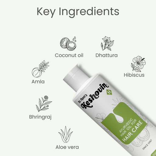 Dr. Rao's Keshovin -H Ayurvedic Hair Growth Oil