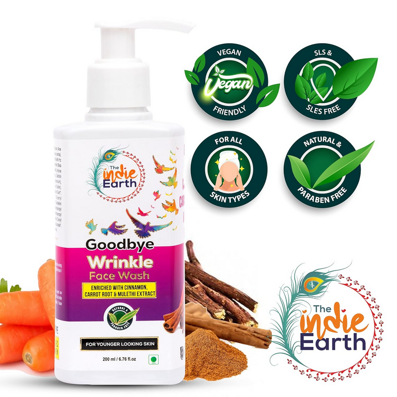 The Indie Earth Goodbye Wrinkle (Anti-Ageing) Facewash