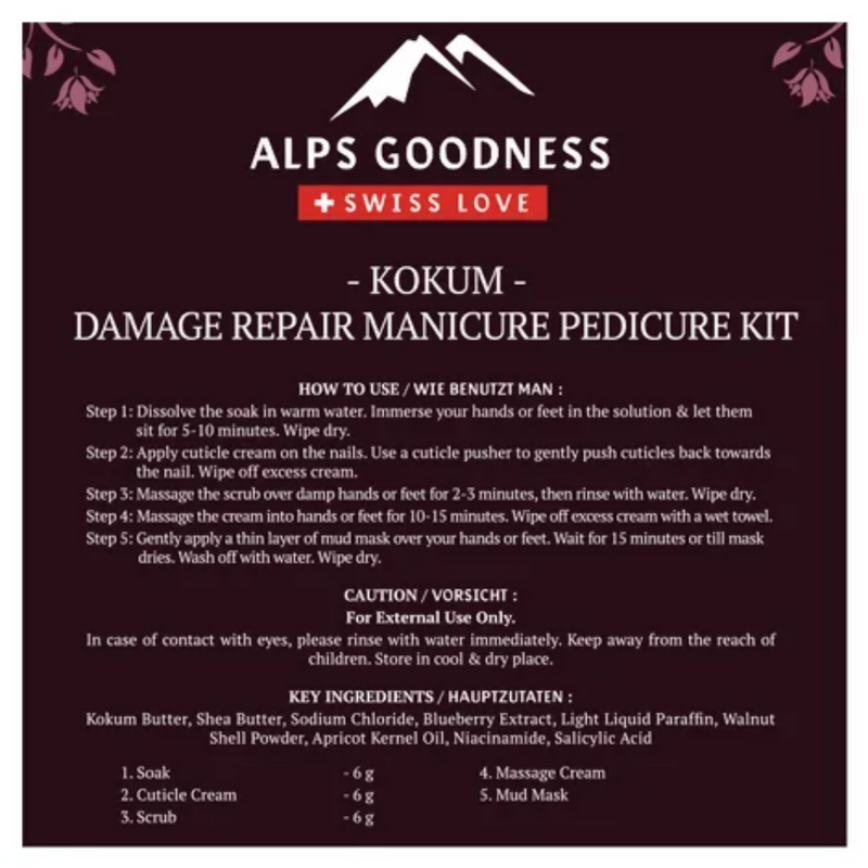 Alps Goodness Kokum Damage Repair Manicure Pedicure Kit