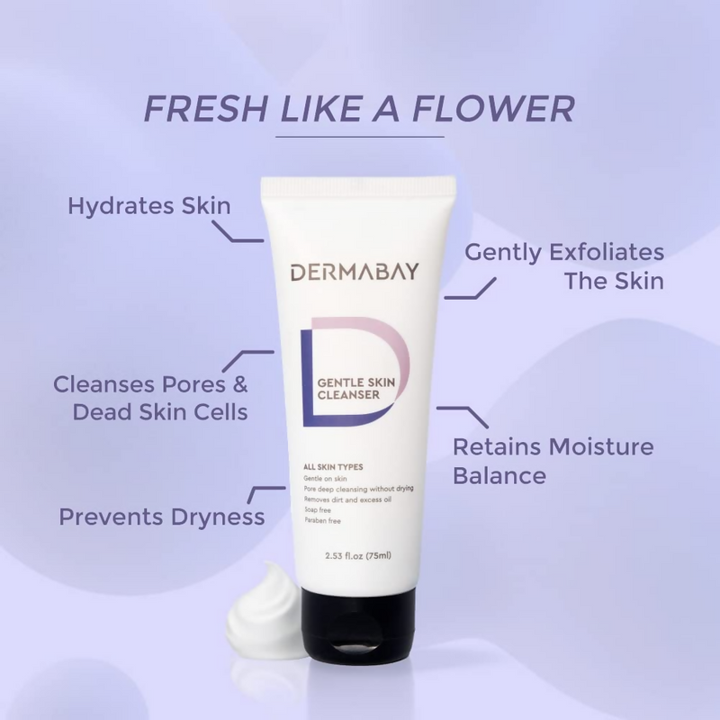 Dermabay Gentle Face Wash Ideal for Acne-Prone, Sensitive, Dry, Oily Skin
