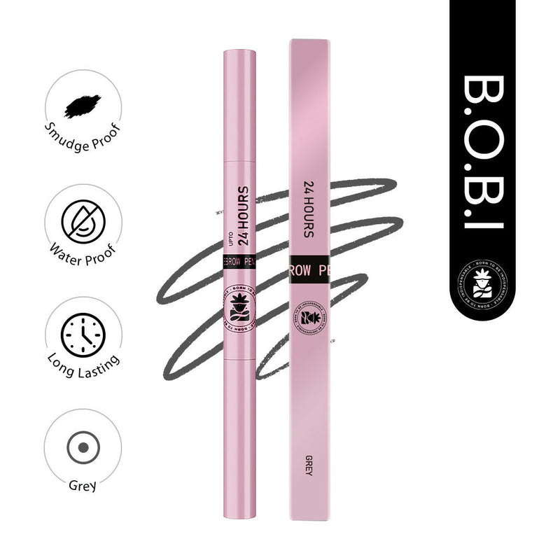 BOBI Eyebrow Pencil Grey Waterproof Smudgeproof Finish