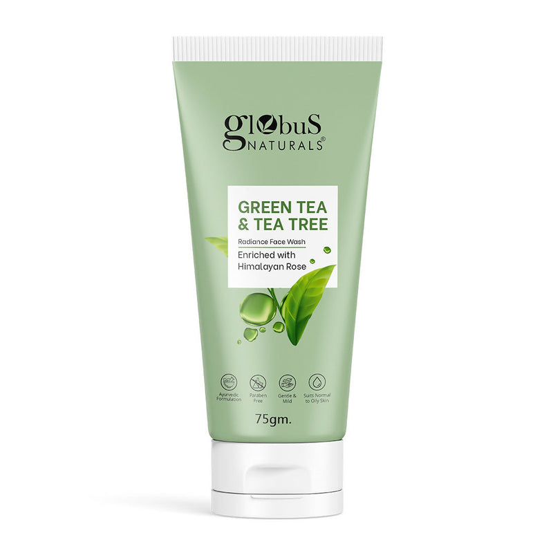 Globus Naturals Green Tea & Tea Tree Face Wash