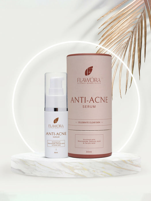 Flawora D-Tan Lotion, Anti Acne Serum, Anti-Grey Hair Serum and Gold Face Serum Combo