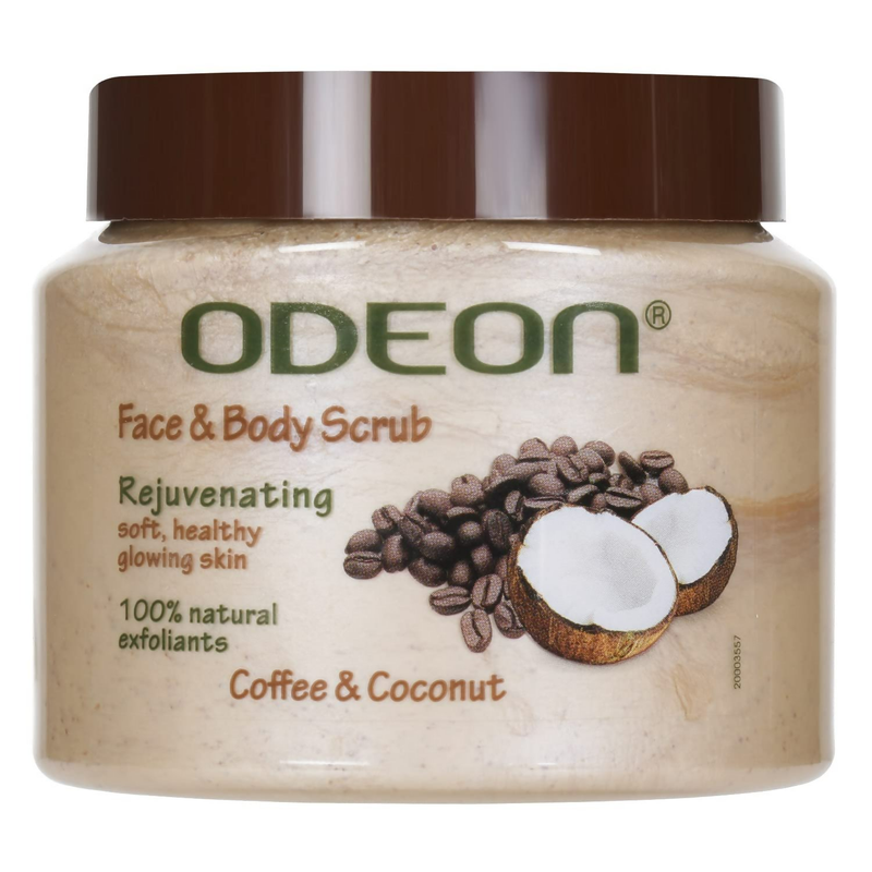 Odeon Coffee & Coconut Scrub Exfoliating Face & Body Scrub For Tan Removal