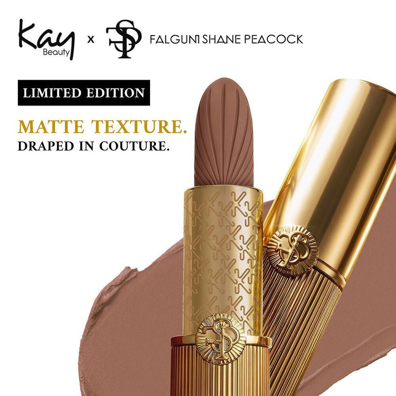 Kay Beauty x Falguni Shane Peacock Luxe Matte Lipstick - Chikankari Crush