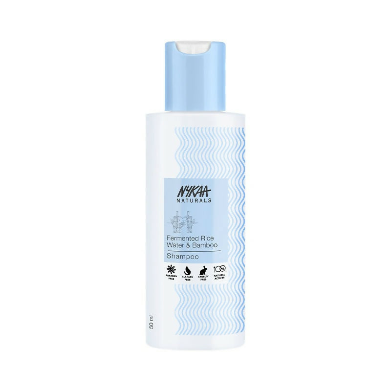 Nykaa Naturals Anti-Frizz Shampoo With Fermented Rice Water, Bamboo & Argan Oil