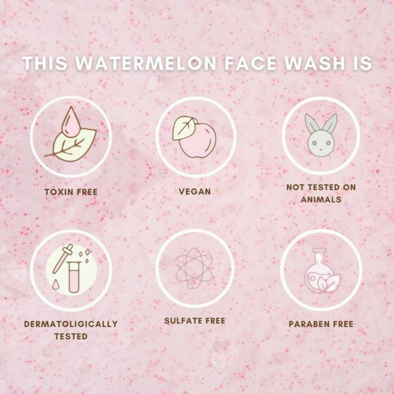 The Skin Diet Company Watermelon Hyaluronic + Salicylic Acid Face Wash