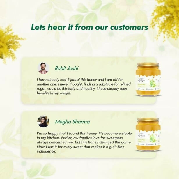 Farm Naturelle Acacia Honey - Raw, Natural, and Unprocessed Forest Honey