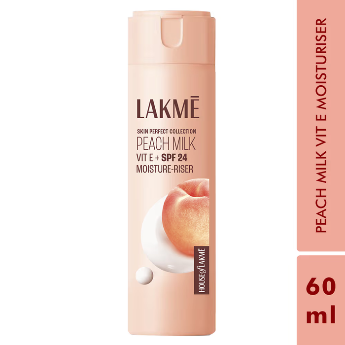 Lakme Peach Milk Moisturiser SPF 24 PA++ | Hydrating Sunscreen Lotion | Daily UV Protection