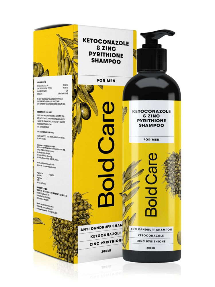 Bold Care DHT Blocker Shampoo & Hair Growth 5% Solution Serum Combo