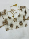 White Diamond Chanderi Banarasi Blouse