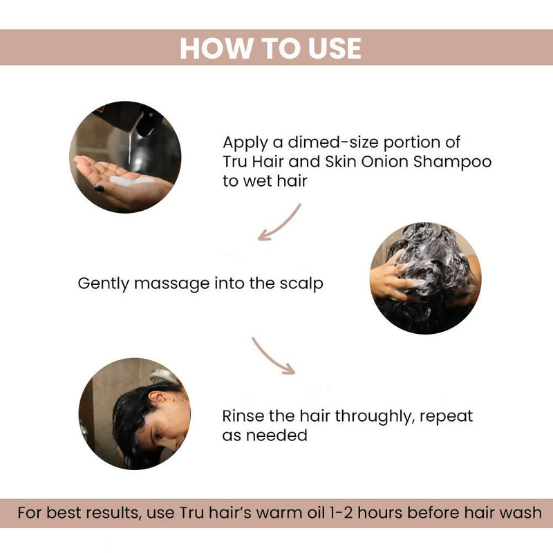 Tru Hair & Skin Onion Shampoo