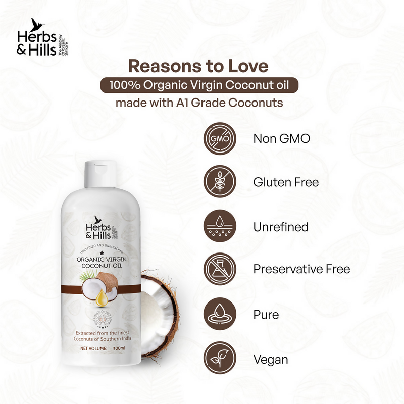 Herbs & Hills Organic Virgin Coconut Oil