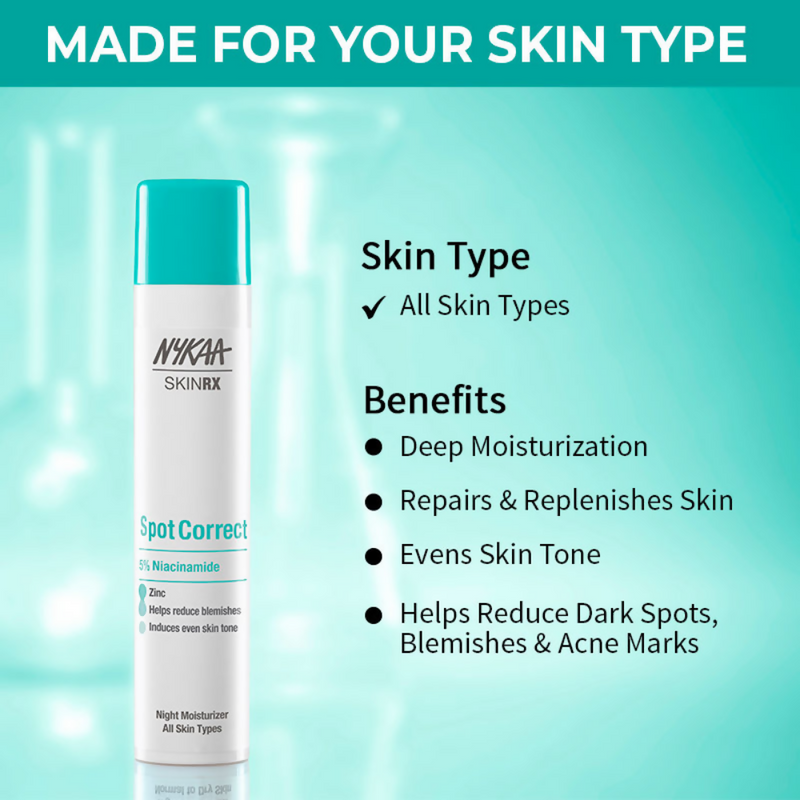 Nykaa SKINRX Spot Correct 5% Niacinamide Night Moisturizer