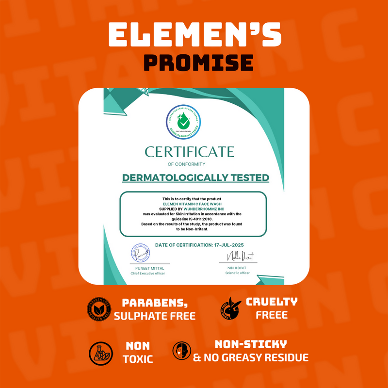 Elemen Vitamin C Face Wash with Jojoba & Orange Extracts