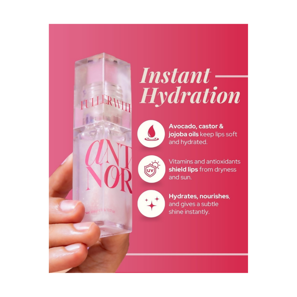 Antinorm Bye Bye Blow Dry Hair Serum and Fuller Without Filler Lip Balm Combo