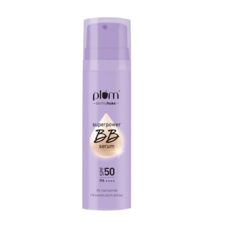 Plum Superpower BB Serum with SPF 50 PA ++++ 03 Caramel