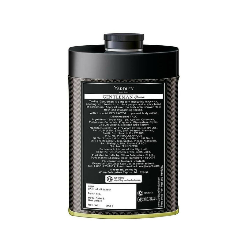 Yardley London Gentleman Classic Talcum Powder For Men