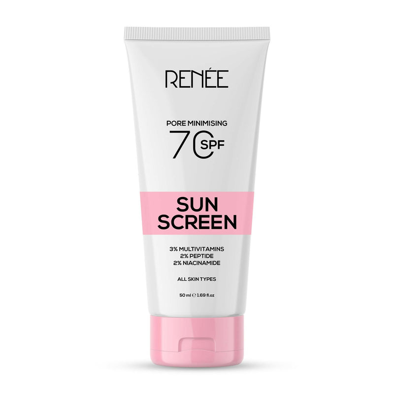 Renee Pore Minimizing Sunscreen SPF 70 With 2% Niacinamide, 2% Peptide & 3% Multivitamins