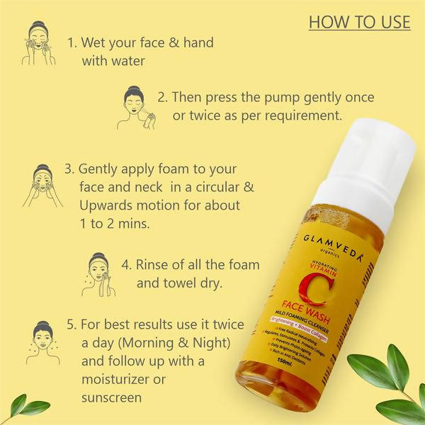 Glamveda Vitamin C Brightening Face Wash