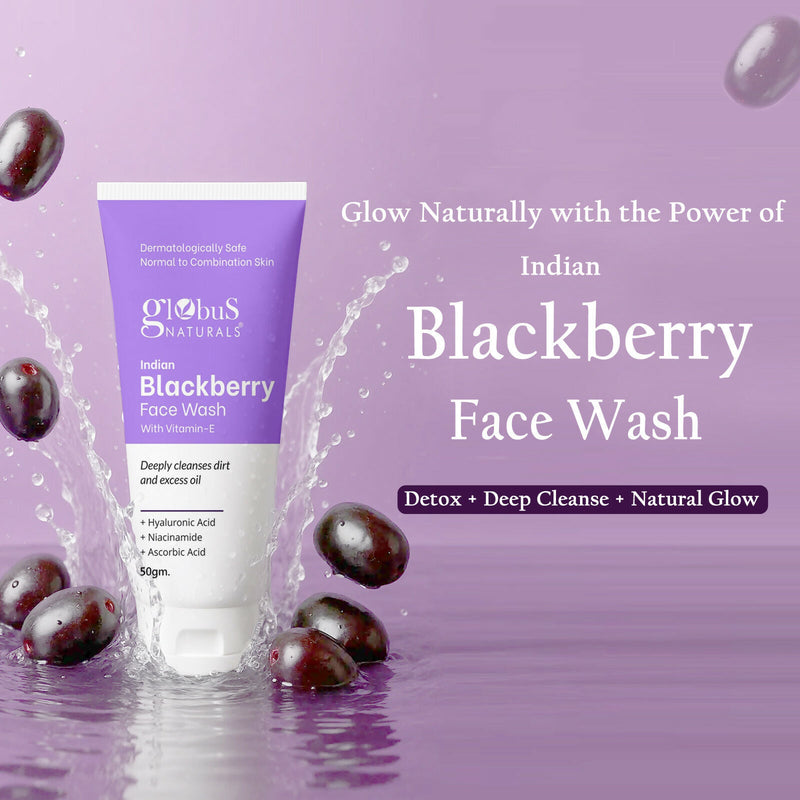 Globus Naturals Indian Blackberry Face Wash with Vitamin E