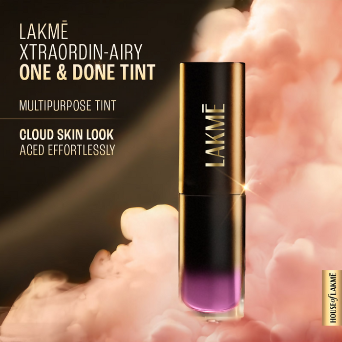 Lakme Xtraordin-Airy One-And-Done Lip, Eye & Cheek Tint - Lavender Mist