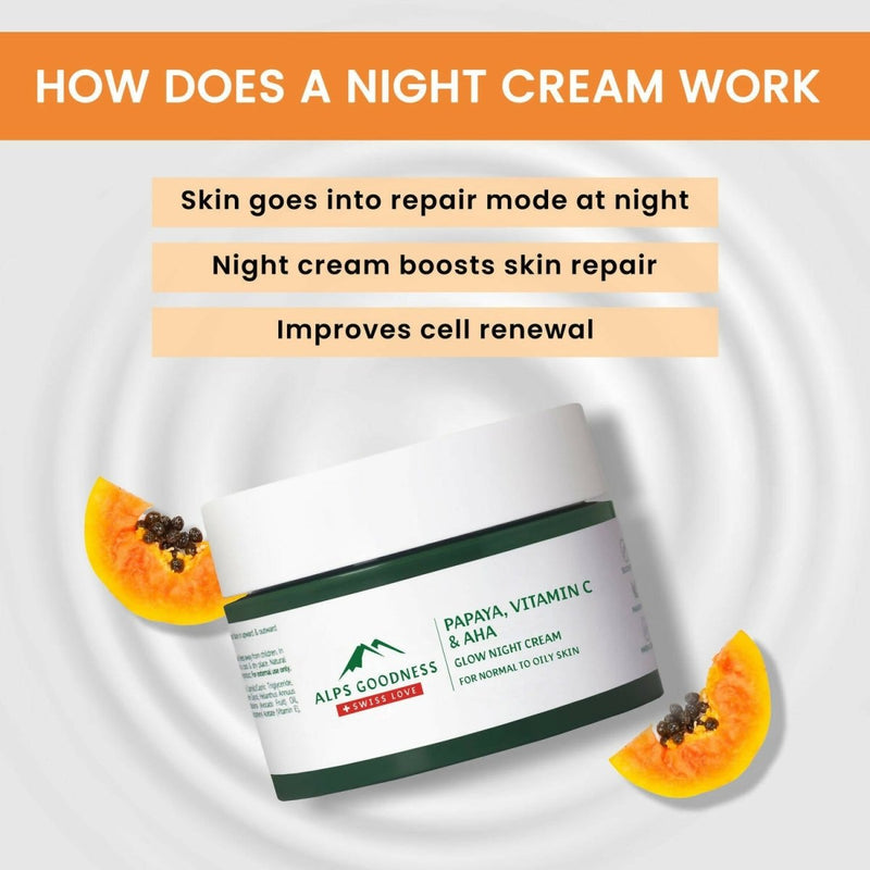 Alps Goodness Papaya, Vitamin C and AHAs Glow Night Cream