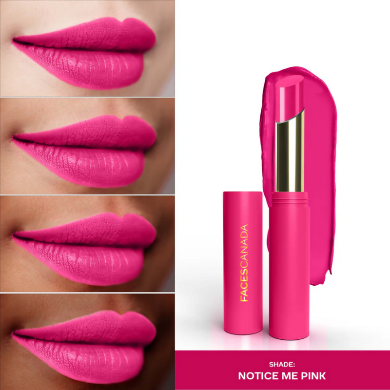 Faces Canada 3 in 1 LongStay Matte Lipstick - Notice Me Pink 06