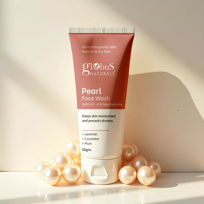 Globus Naturals Pearl Face Wash with Vitamin-E & Niacinamide