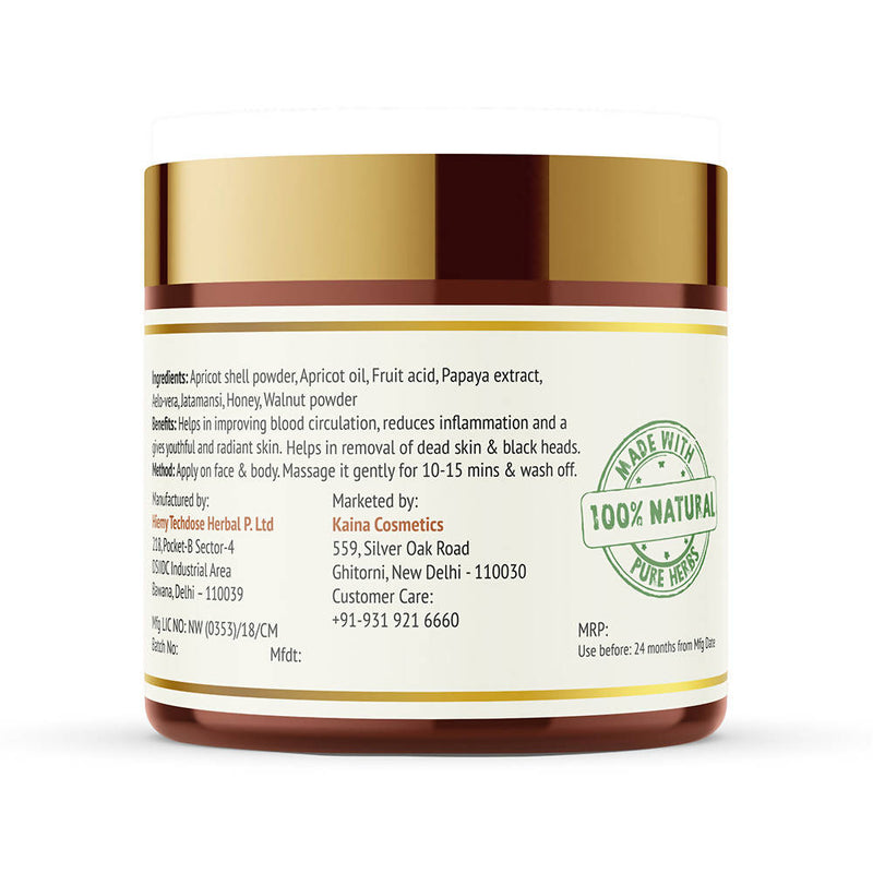 Kaina Apricot & Walnut Face Scrub