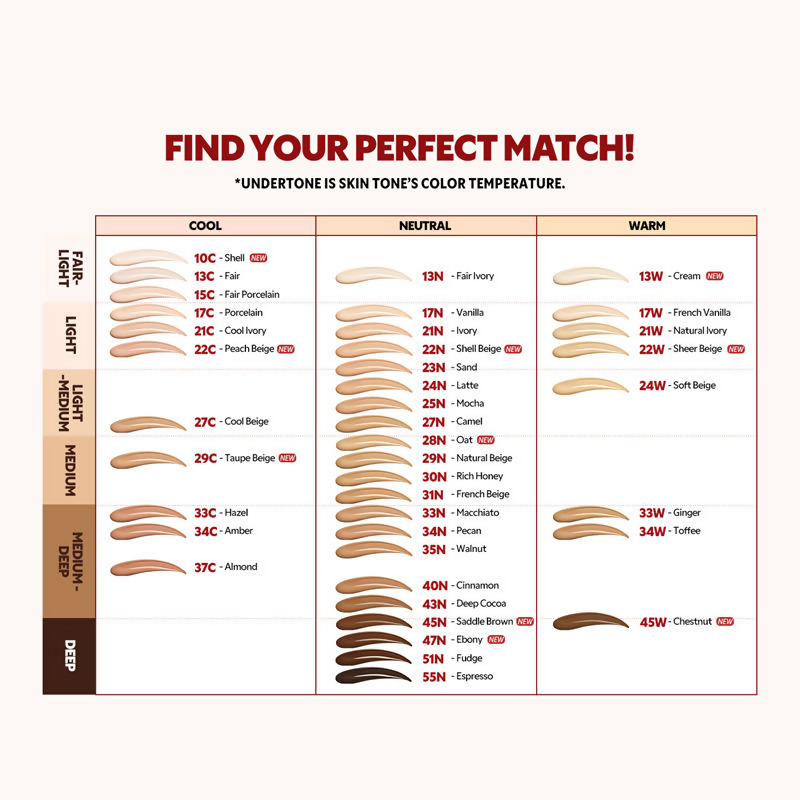 Tirtir Mask Fit Red Mini Cushion Foundation - 17C Porcelain