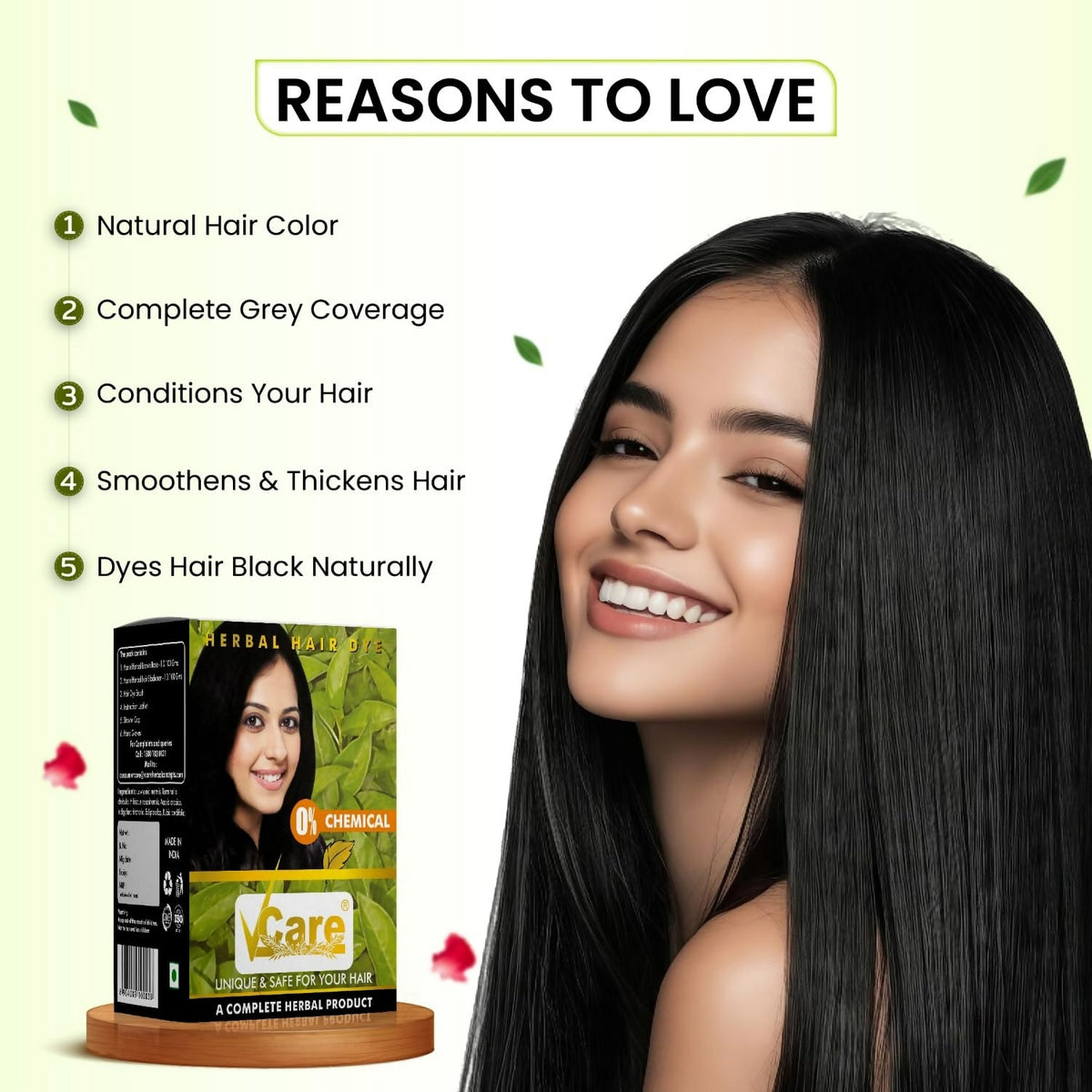VCare Natural Herbal Hair Dye Powder