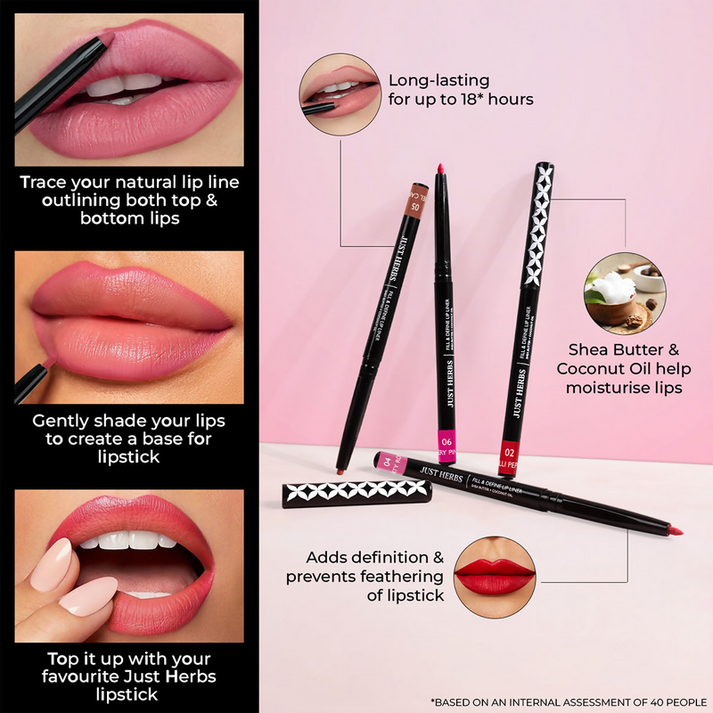 Just Herbs Fill & Define Lip Liner - Caramel Carnival