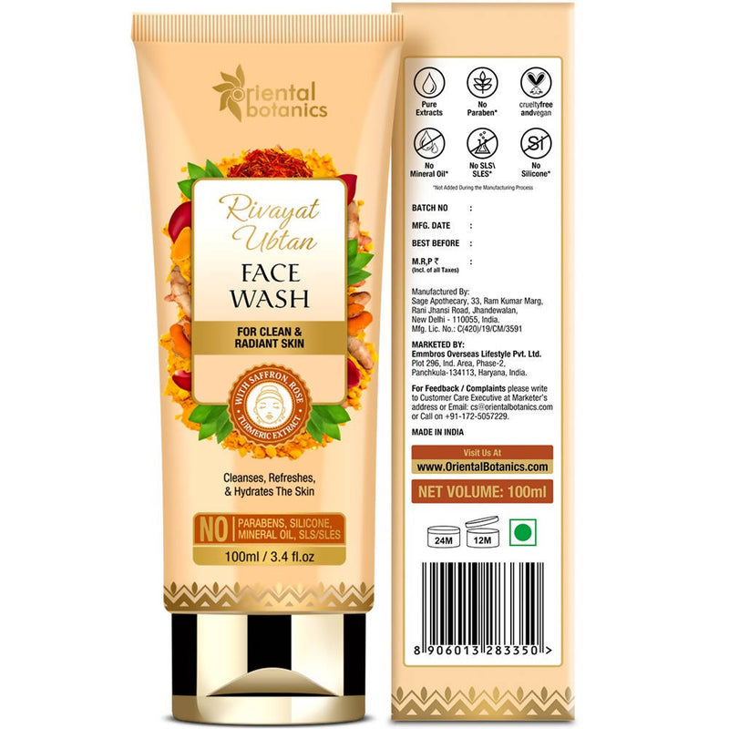 Oriental Botanics Rivayat Ubtan Face Wash