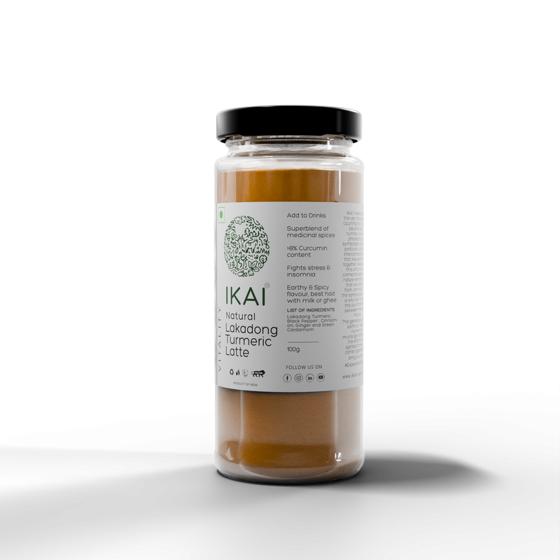IKAI Natural Lakadong Turmeric Latte (Haldi Doodh)