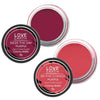 Love Earth Lip Tint & Cheek Tint Multipot Combo (Rose Pink & Raspberry Pink)