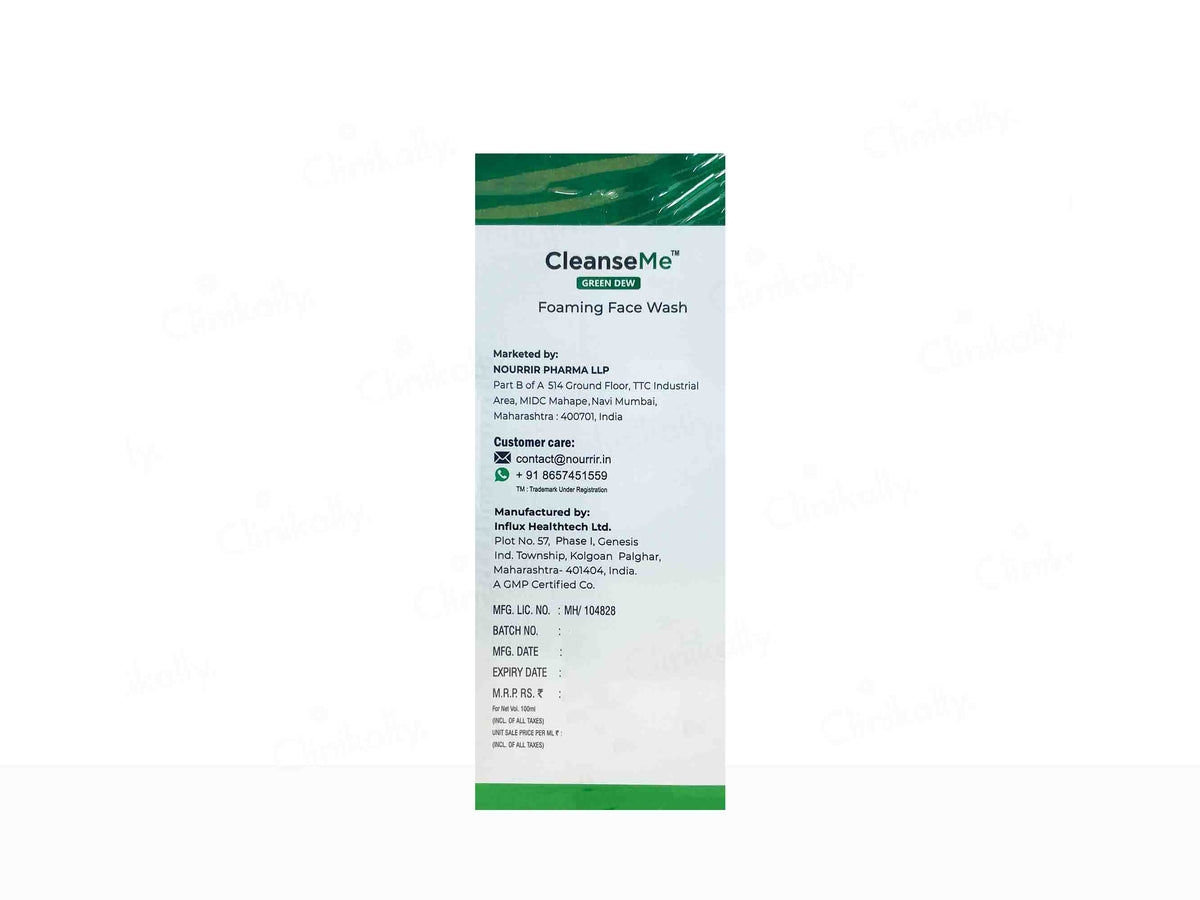 CleanseMe Green Dew Foaming Facewash