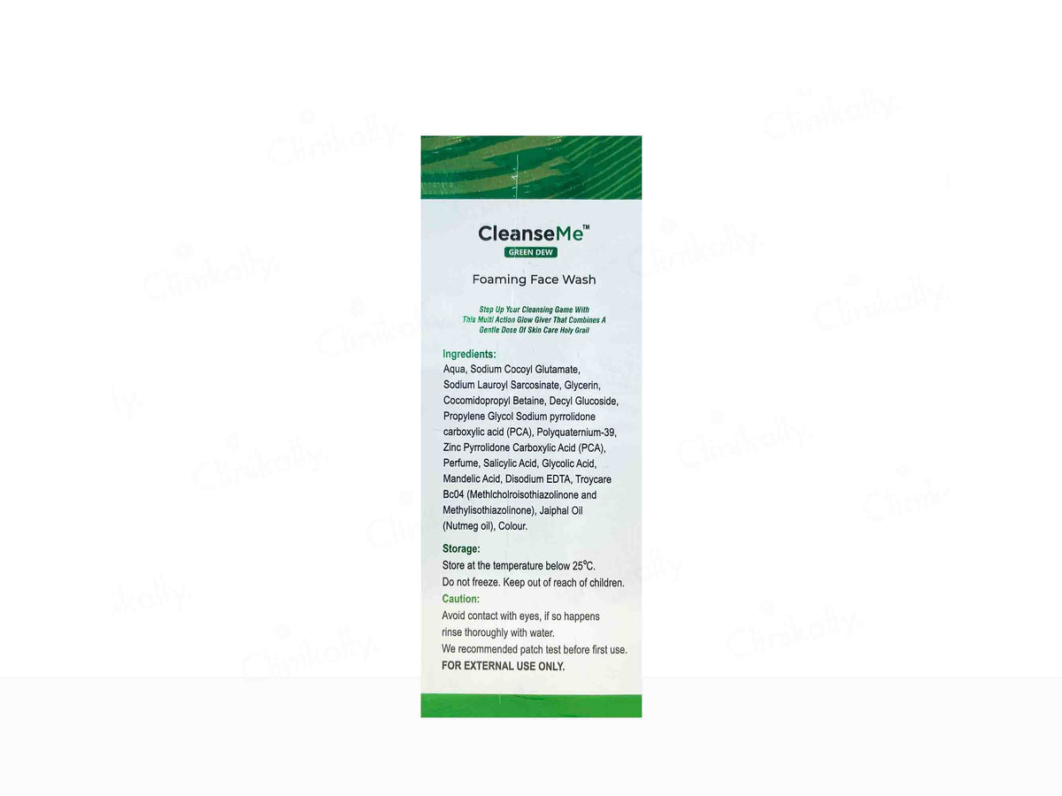 CleanseMe Green Dew Foaming Facewash