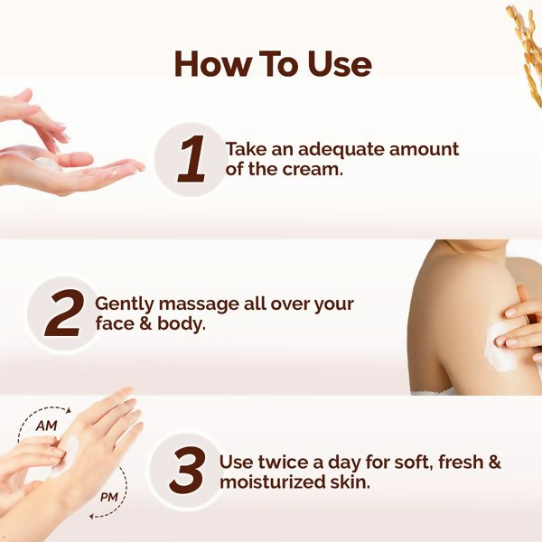 Mamaearth Rice Dewy Bright Light Moisturizing Cream with Rice Water & Niacinamide For Glass-Skin