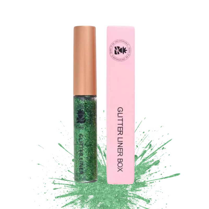 BOBI Glitter Eyeliner Green Diamond Sparkle Finish
